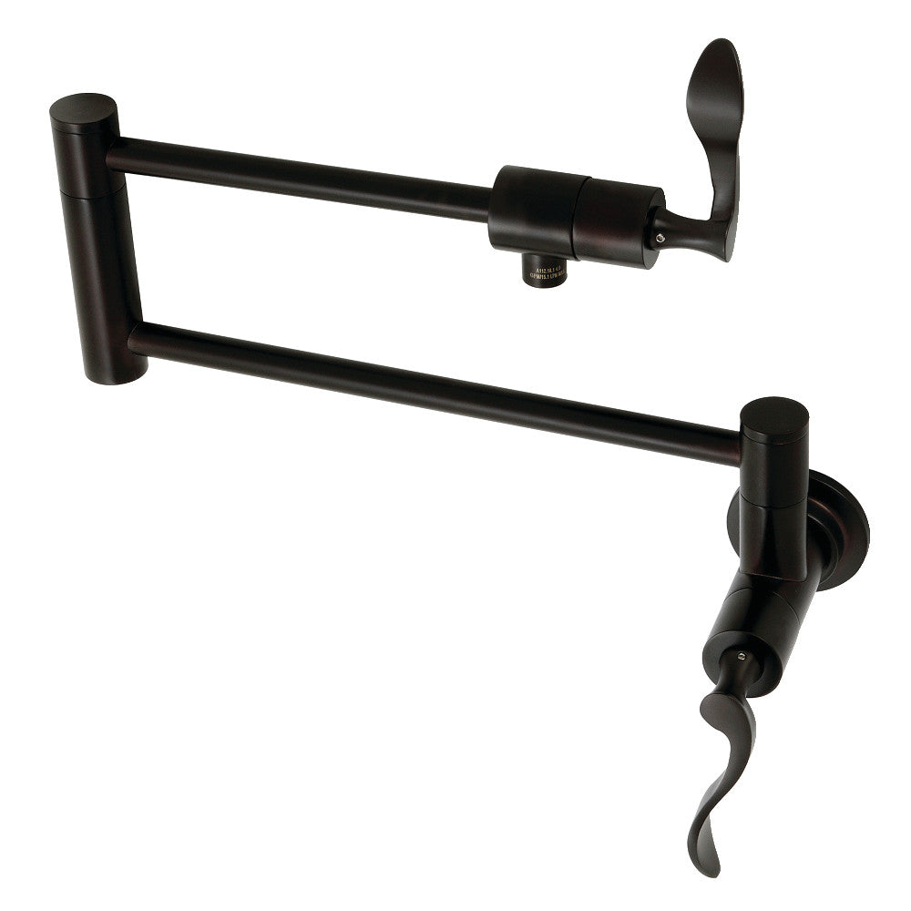 Kingston Brass KS4105CFL Century Wall Mount Pot Filler, Oil Rubbed Bronze - BNGBath