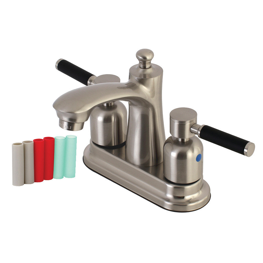 Kingston Brass FB7628DKL 4 in. Centerset Bathroom Faucet, Brushed Nickel - BNGBath