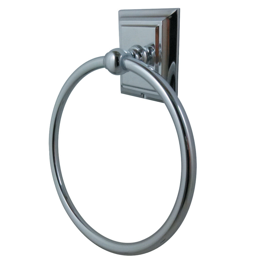 Kingston Brass BA6014C Millennium Towel Ring, Polished Chrome - BNGBath