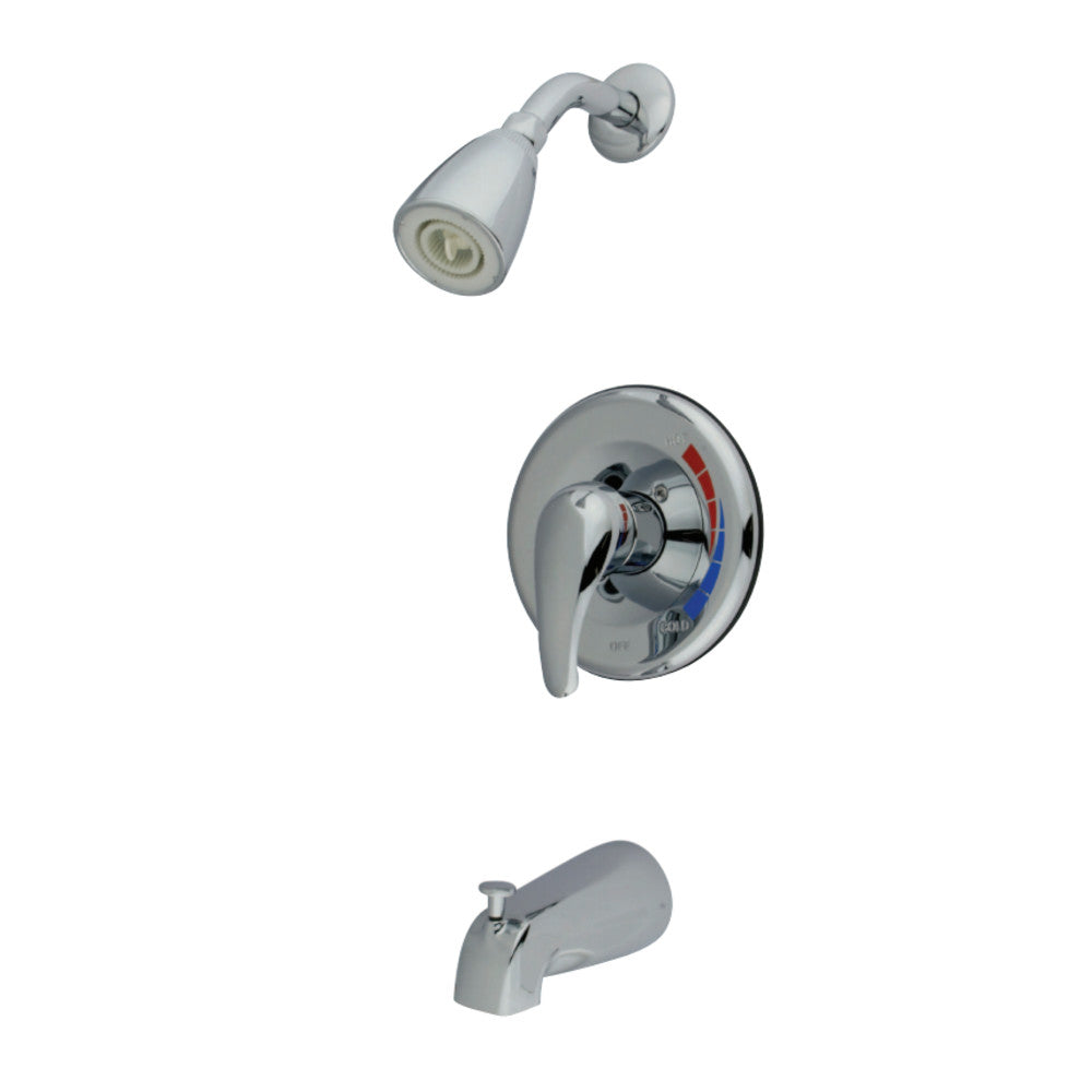 Kingston Brass KB651 Chatham Single Lever Handle Tub & Shower Faucet, Polished Chrome - BNGBath