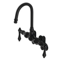 Thumbnail for Aqua Vintage AE81T0 Vintage Adjustable Center Wall Mount Tub Faucet, Matte Black - BNGBath