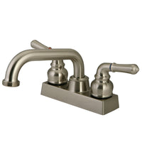 Thumbnail for Kingston Brass KB2478NML 4 in. Centerset 2-Handle Laundry Faucet, Brushed Nickel - BNGBath