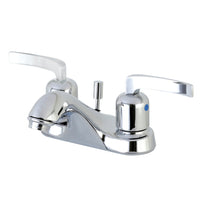 Thumbnail for Kingston Brass FB5621EFL 4 in. Centerset Bathroom Faucet, Polished Chrome - BNGBath