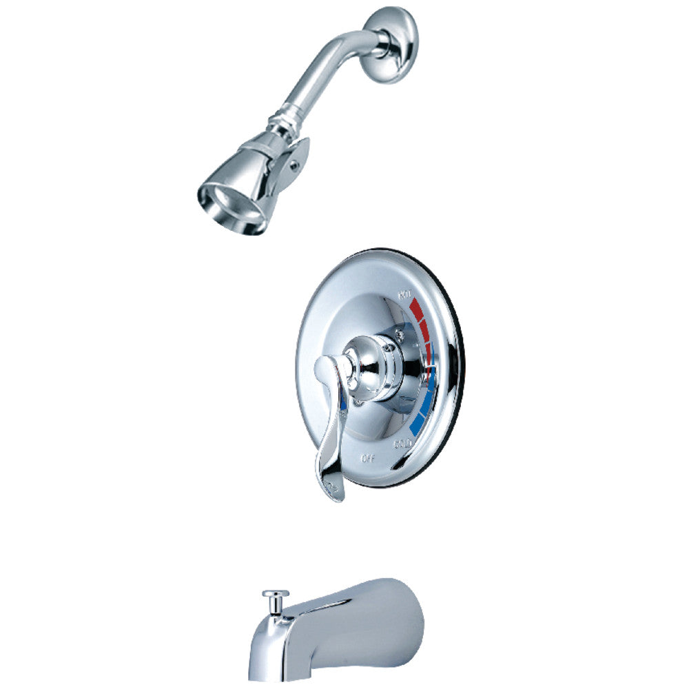 Kingston Brass KB8631DFL Tub and Shower Faucet, Polished Chrome - BNGBath