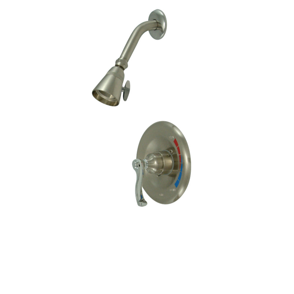 Kingston Brass KB8637FLSO Royale Shower Only, Brushed Nickel/Polished Chrome - BNGBath