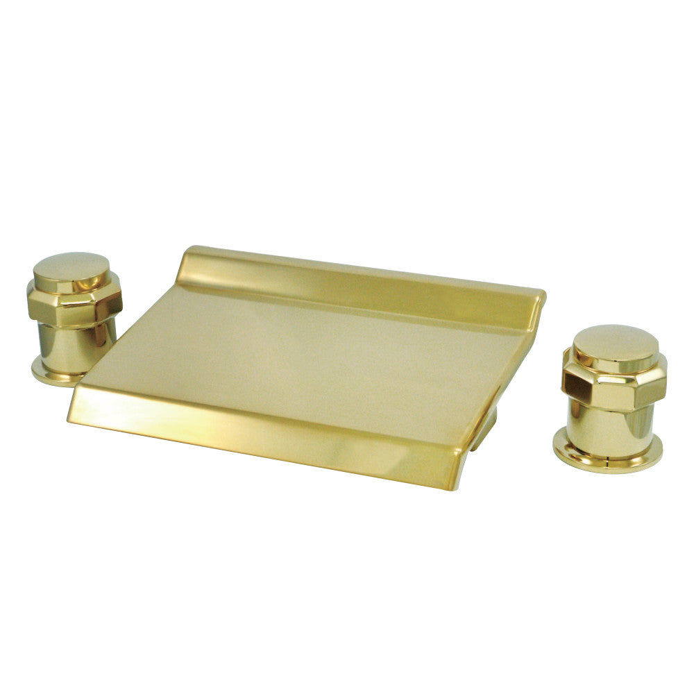 Kingston Brass KS2242AR Milano Roman Tub Faucet, Polished Brass - BNGBath