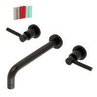 Thumbnail for Kingston Brass KS8025DKL Kaiser Two-Handle Wall Mount Tub Faucet, Oil Rubbed Bronze - BNGBath