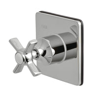 Thumbnail for Kingston Brass KS3041ZX 3-Way Diverter Valve with Trim Kit, Polished Chrome - BNGBath