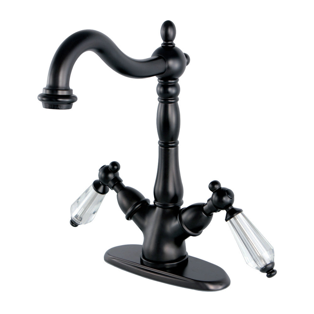 Kingston Brass KS1495WLL Vessel Sink Faucet, Oil Rubbed Bronze - BNGBath