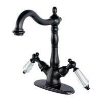 Thumbnail for Kingston Brass KS1495WLL Vessel Sink Faucet, Oil Rubbed Bronze - BNGBath