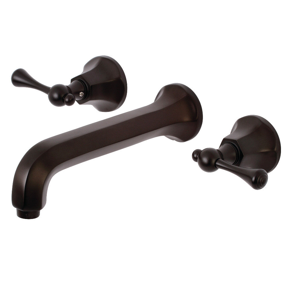 Kingston Brass KS4125BL Wall Mount Bathroom Faucet, Oil Rubbed Bronze - BNGBath