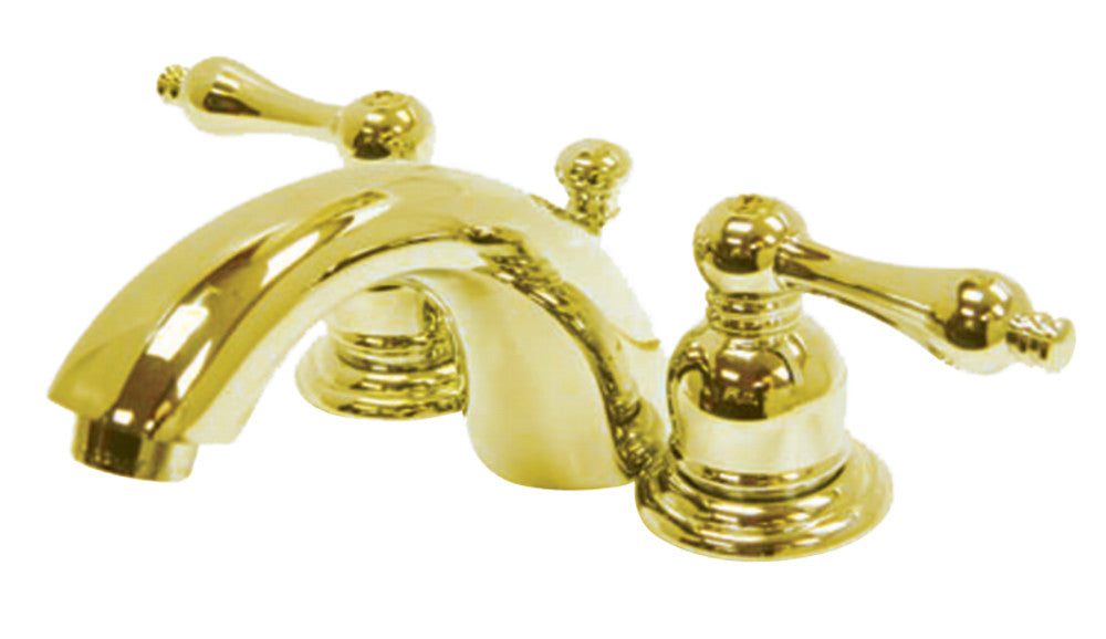 Kingston Brass KB942AL Victorian Mini-Widespread Bathroom Faucet, Polished Brass - BNGBath