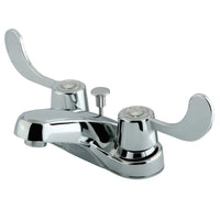 Thumbnail for Kingston Brass KB181 4 in. Centerset Bathroom Faucet, Polished Chrome - BNGBath