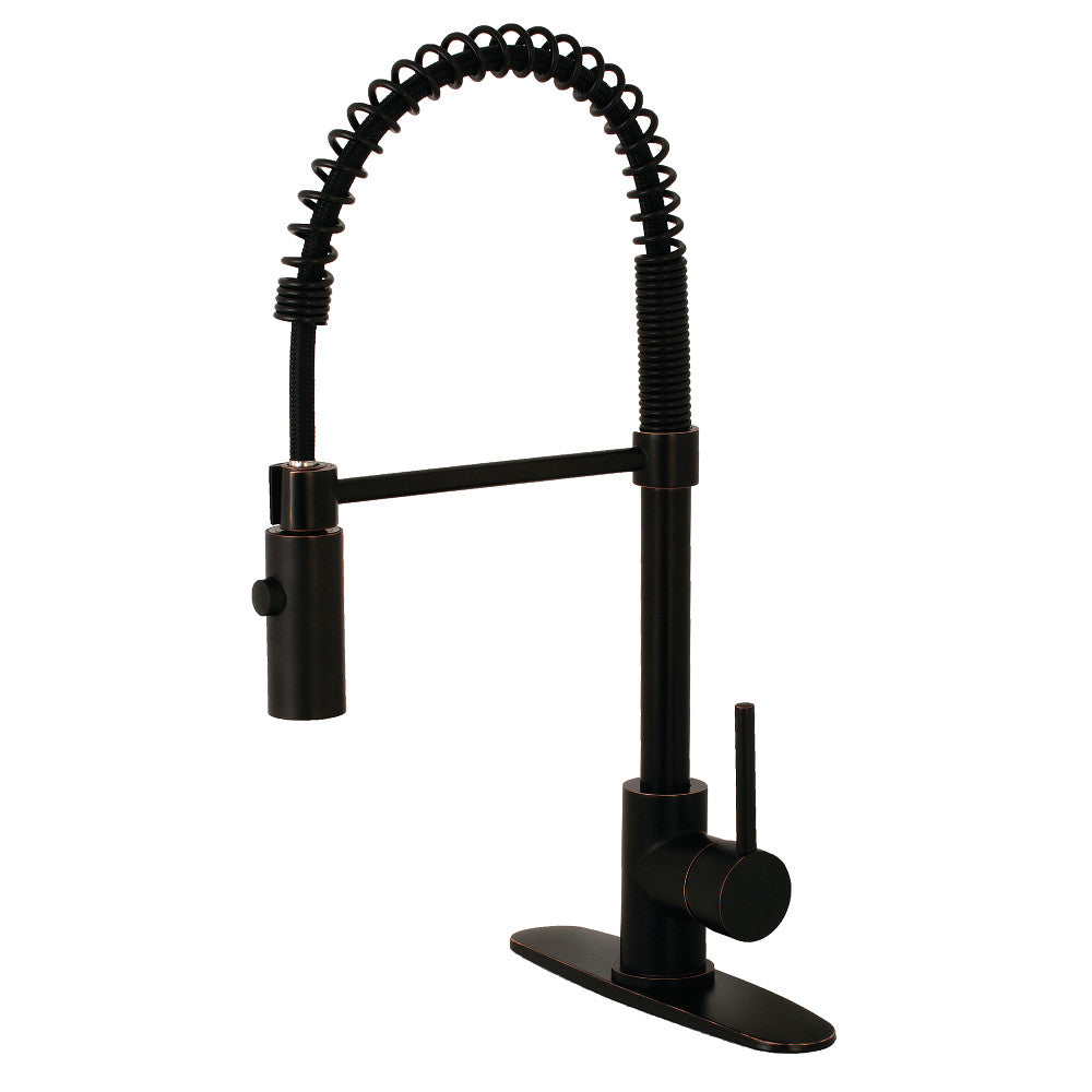 Gourmetier LS8776DL Concord Single-Handle Pre-Rinse Kitchen Faucet, Naples Bronze - BNGBath