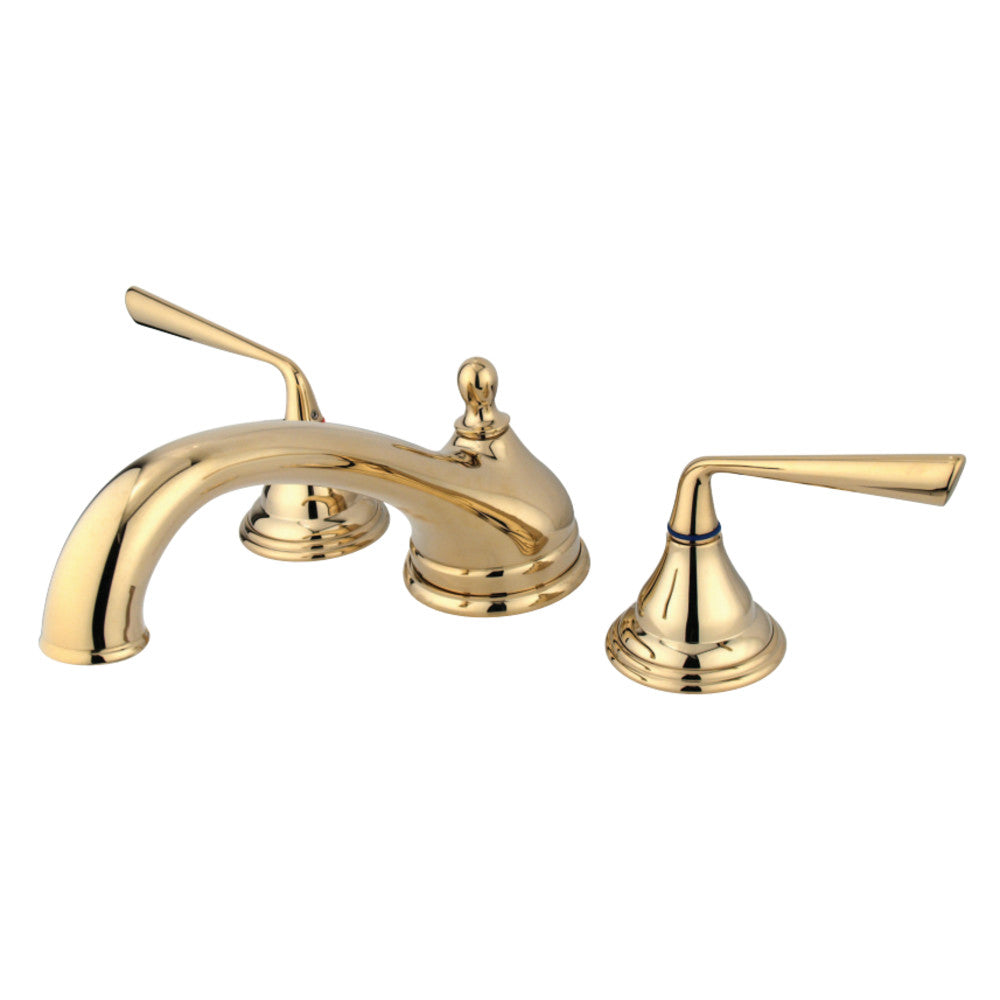 Kingston Brass KS5532ZL Silver Sage Roman Tub Faucet, Polished Brass - BNGBath