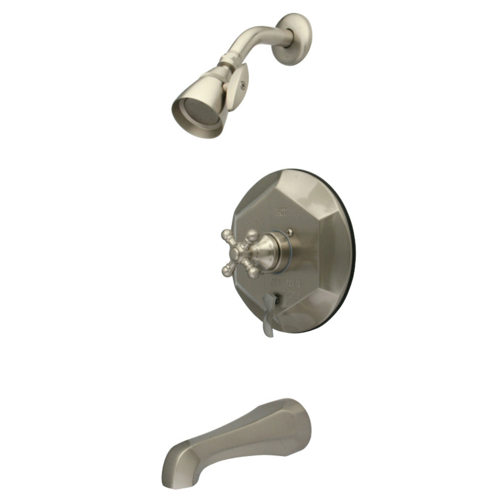 Kingston Brass KB46380BX English Vintage Tub with Shower Faucet, Brushed Nickel - BNGBath