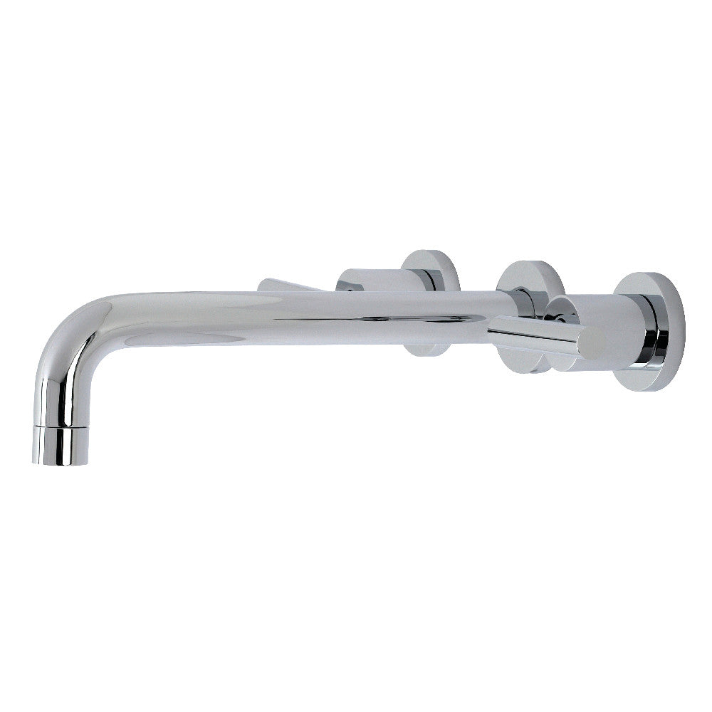 Kingston Brass KS8021CML Manhattan Two-Handle Wall Mount Tub Faucet, Polished Chrome - BNGBath