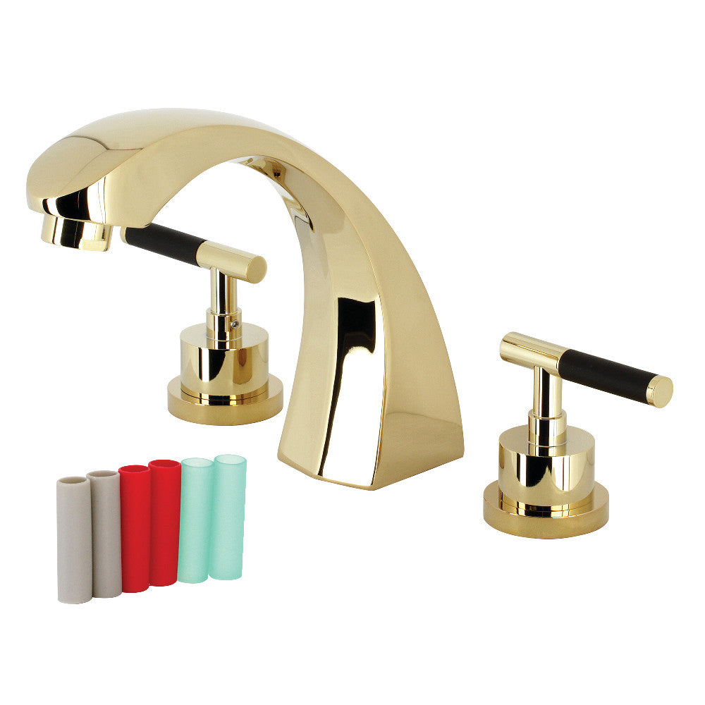 Kingston Brass KS4362CKL Kaiser Two-Handle Roman Tub Faucet, Polished Brass - BNGBath