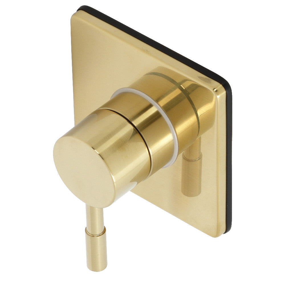 Kingston Brass KS3047DL Concord 3-Way Diverter Valve with Trim Kit, Brushed Brass - BNGBath