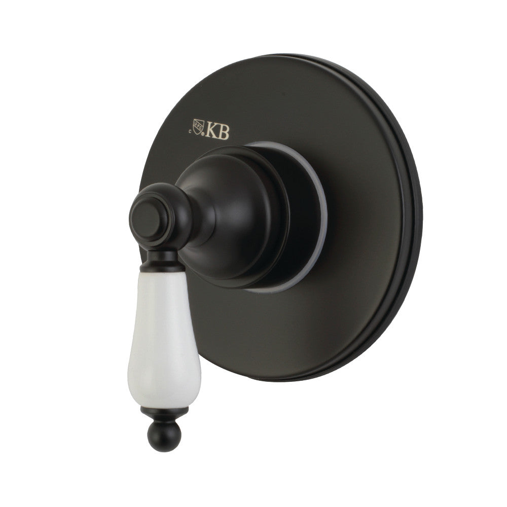 Kingston Brass KS3030PL 3-Way Diverter Valve with Trim Kit, Matte Black - BNGBath