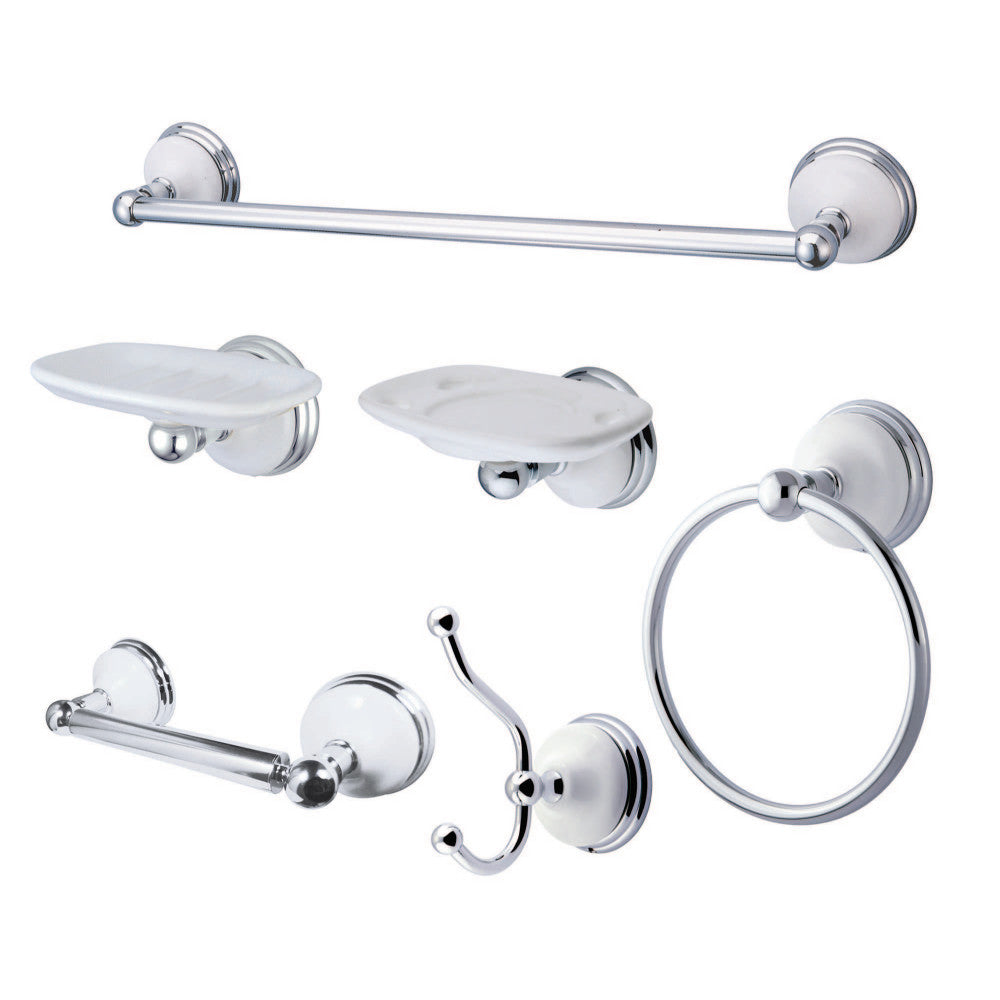 Kingston Brass BAK1110C2 Bathroom Accessory Combo, Polished Chrome - BNGBath