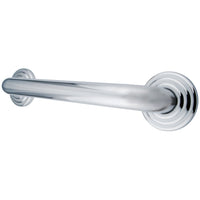 Thumbnail for Kingston Brass DR314161 Restoration 16-Inch Decorative 1-1/4-Inch OD Grab Bar, Polished Chrome - BNGBath