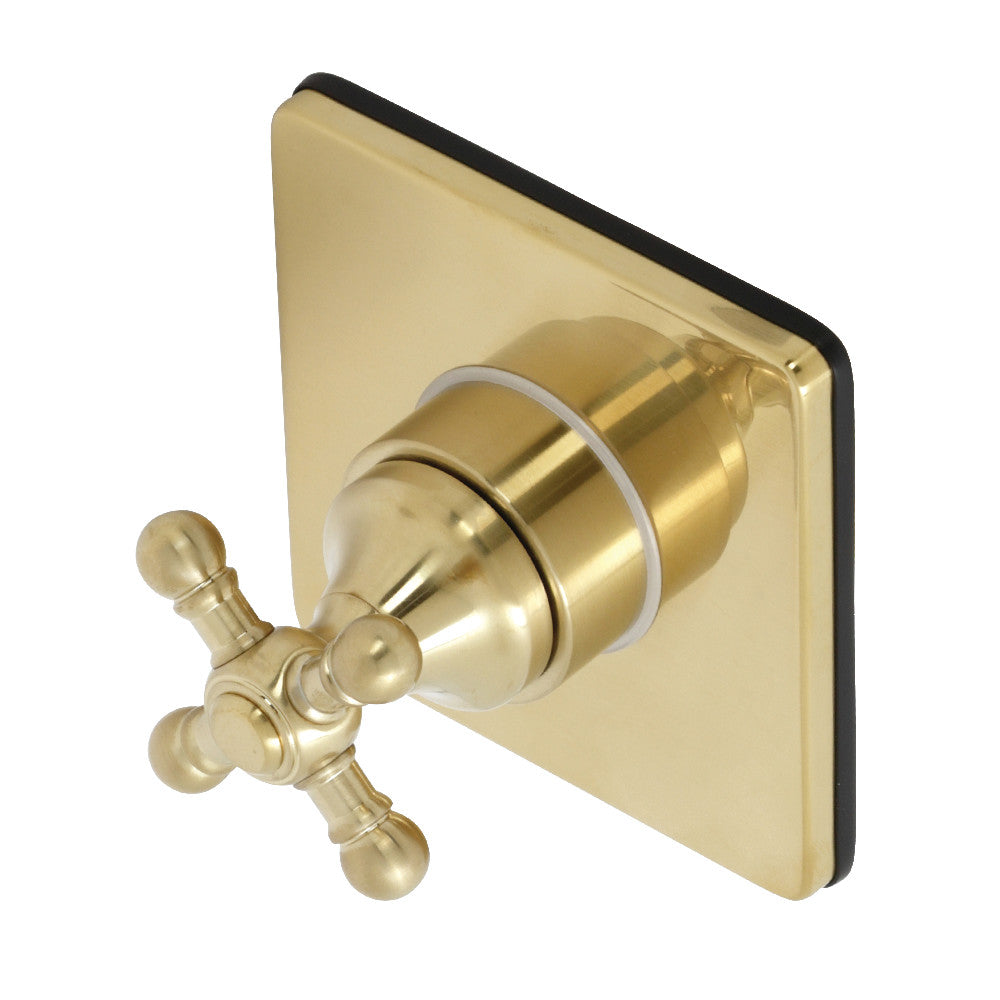 Kingston Brass KS3047BX 3-Way Diverter Valve with Trim Kit, Brushed Brass - BNGBath