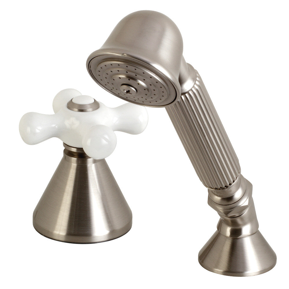 Kingston Brass KSK2368PXTR Transfer Valve Set for Roman Tub Filler, Brushed Nickel - BNGBath