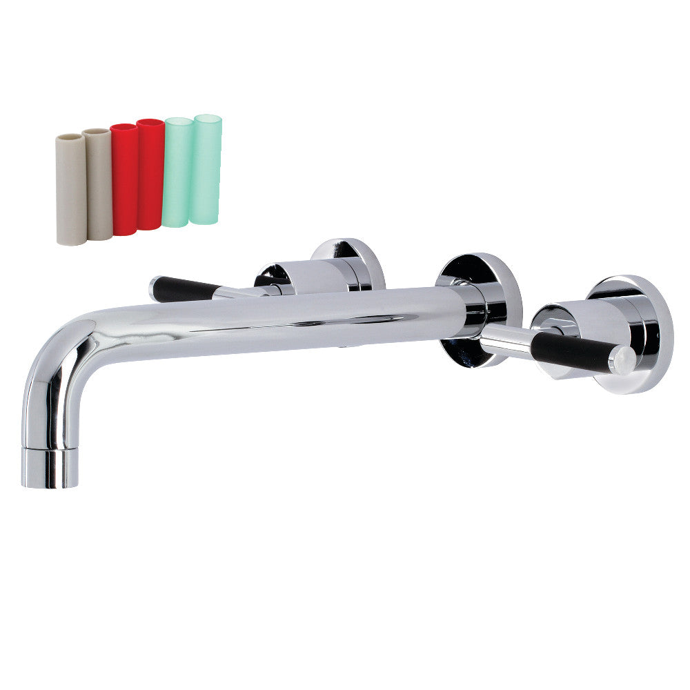 Kingston Brass KS8021CKL Kaiser 2-Handle Wall-Mount Roman Tub Faucet, Polished Chrome - BNGBath