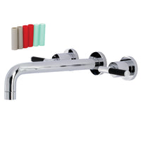 Thumbnail for Kingston Brass KS8021CKL Kaiser 2-Handle Wall-Mount Roman Tub Faucet, Polished Chrome - BNGBath