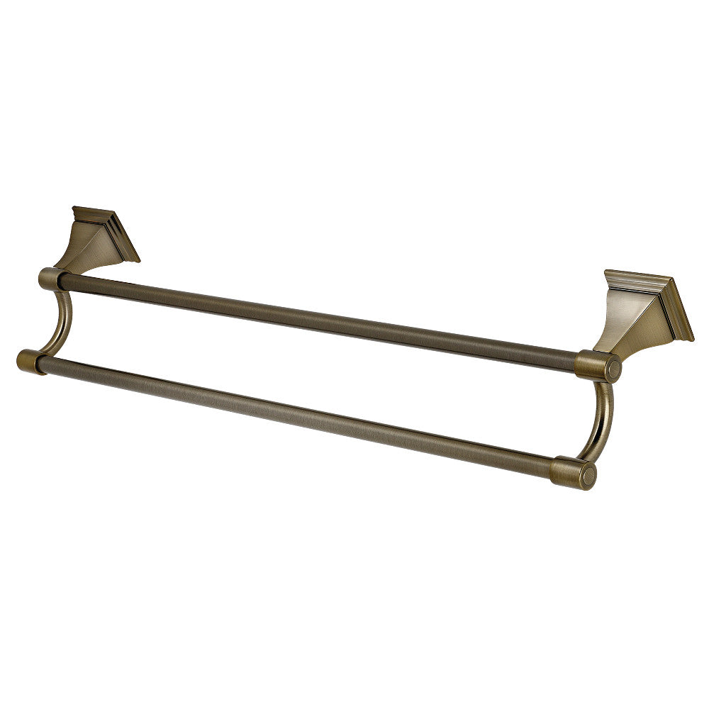 Kingston Brass BAH6123AB Monarch 24-Inch Dual Towel Bar, Antique Brass - BNGBath