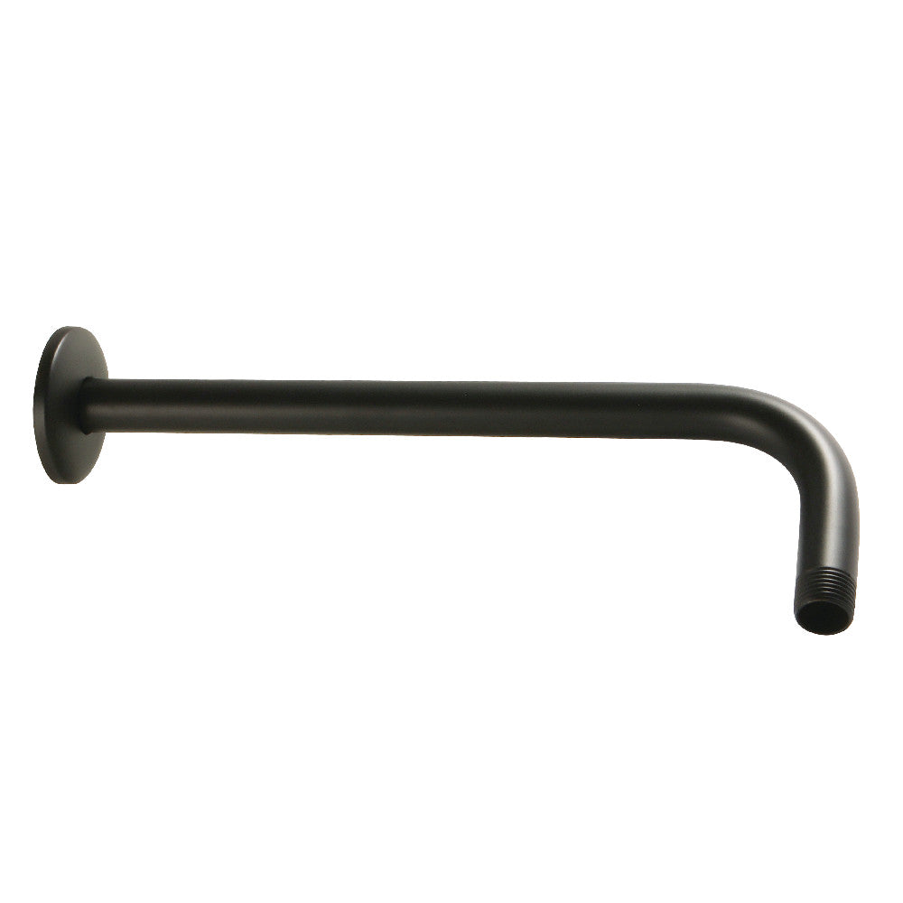 Kingston Brass K112A0 Claremont 12" Rain Drop Shower Arm, Matte Black - BNGBath