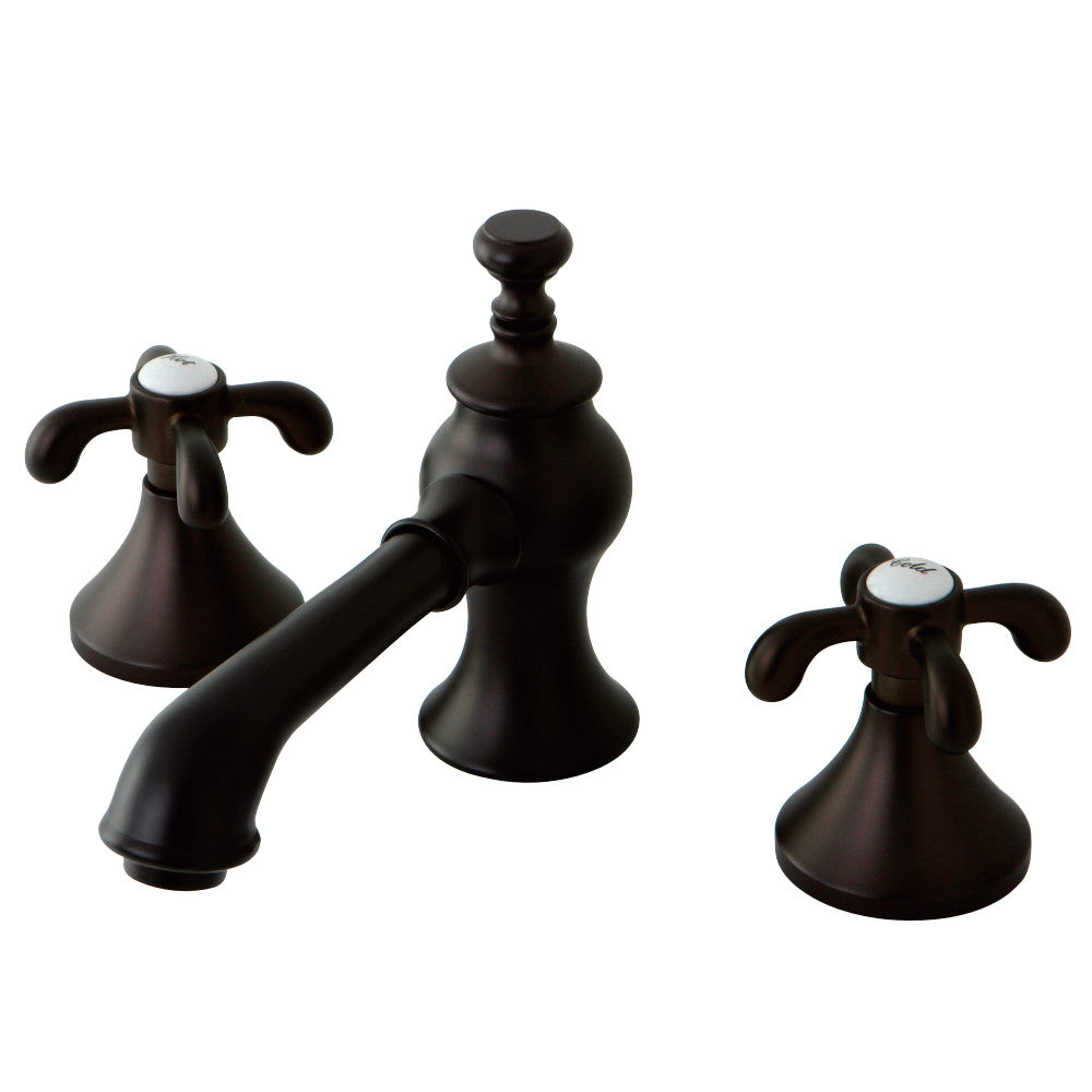 Kingston Brass KC7065TX 8 in. Widespread Bathroom Faucet, Oil Rubbed Bronze - BNGBath