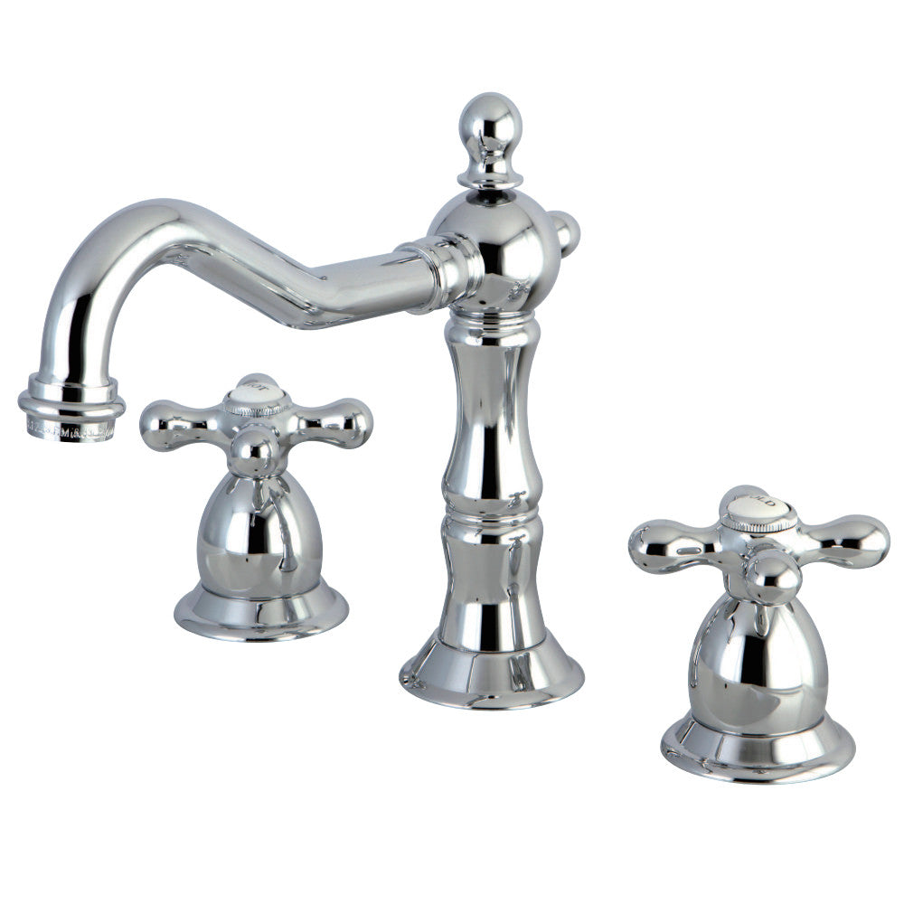 Kingston Brass KS1971AX 8 in. Widespread Bathroom Faucet, Polished Chrome - BNGBath