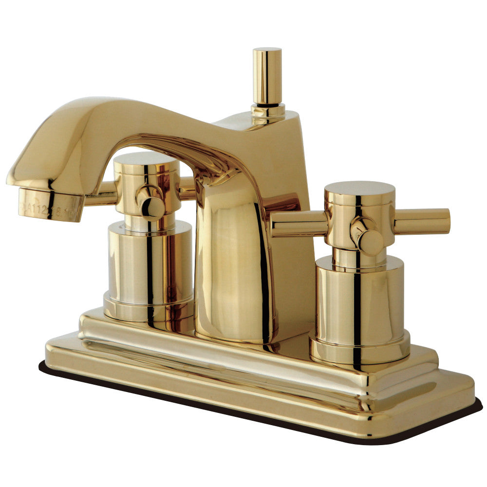 Kingston Brass KS8642DX 4 in. Centerset Bathroom Faucet, Polished Brass - BNGBath