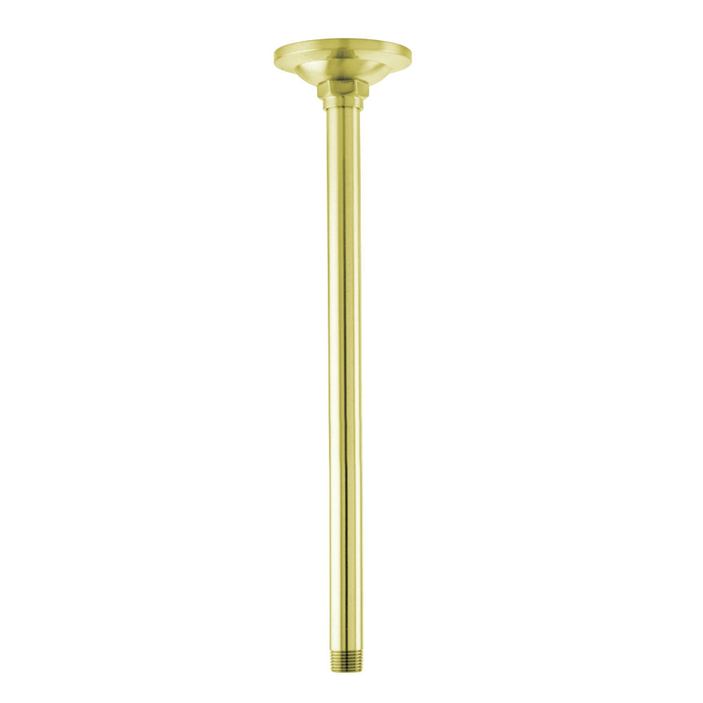 Kingston Brass K210A2 Showerscape 10" Rain Drop Ceiling Mount Shower Arm, Polished Brass - BNGBath