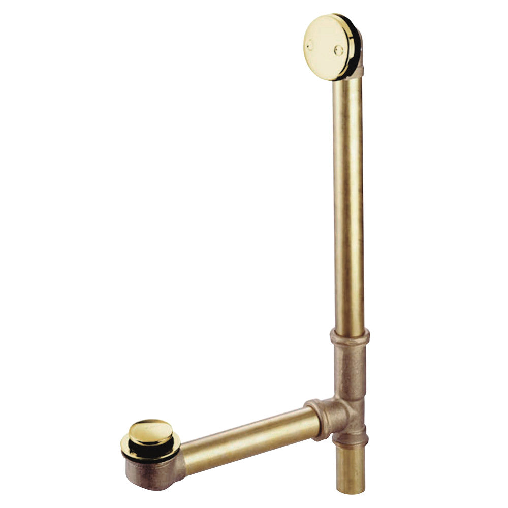 Kingston Brass DTT2162 16" Bathtub Waste and Overflow Drain, Polished Brass - BNGBath