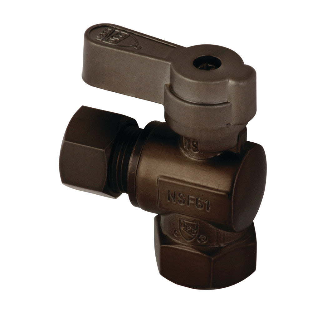 Kingston Brass KF3310ORB 3/8" FIP X 3/8" OD Comp Angle Stop Valve, Oil Rubbed Bronze - BNGBath