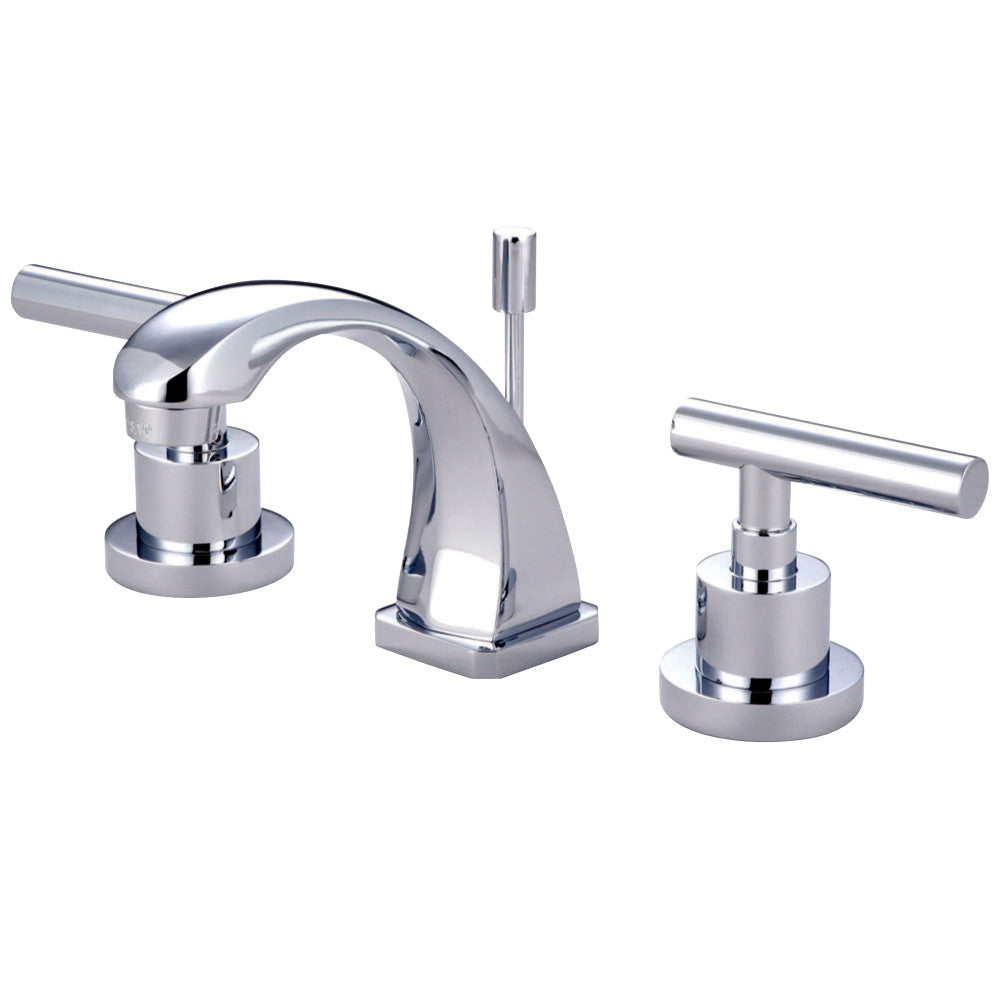 Kingston Brass KS4941CML Manhattan 8 in. Widespread Bathroom Faucet, Polished Chrome - BNGBath