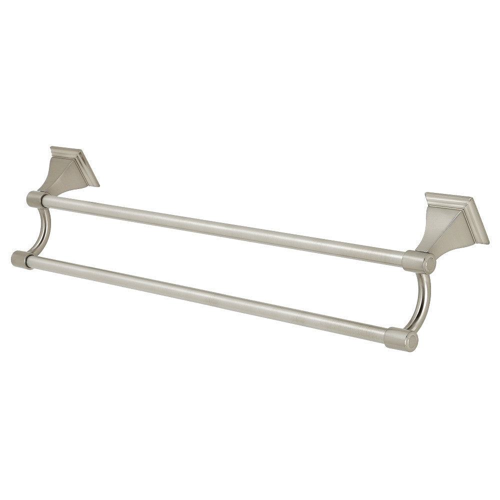 Kingston Brass BAH6123BN Monarch 24-Inch Dual Towel Bar, Brushed Nickel - BNGBath