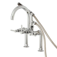 Thumbnail for Aqua Vintage AE8101DL Concord 7-Inch Deck Mount Clawfoot Tub Faucet, Polished Chrome - BNGBath