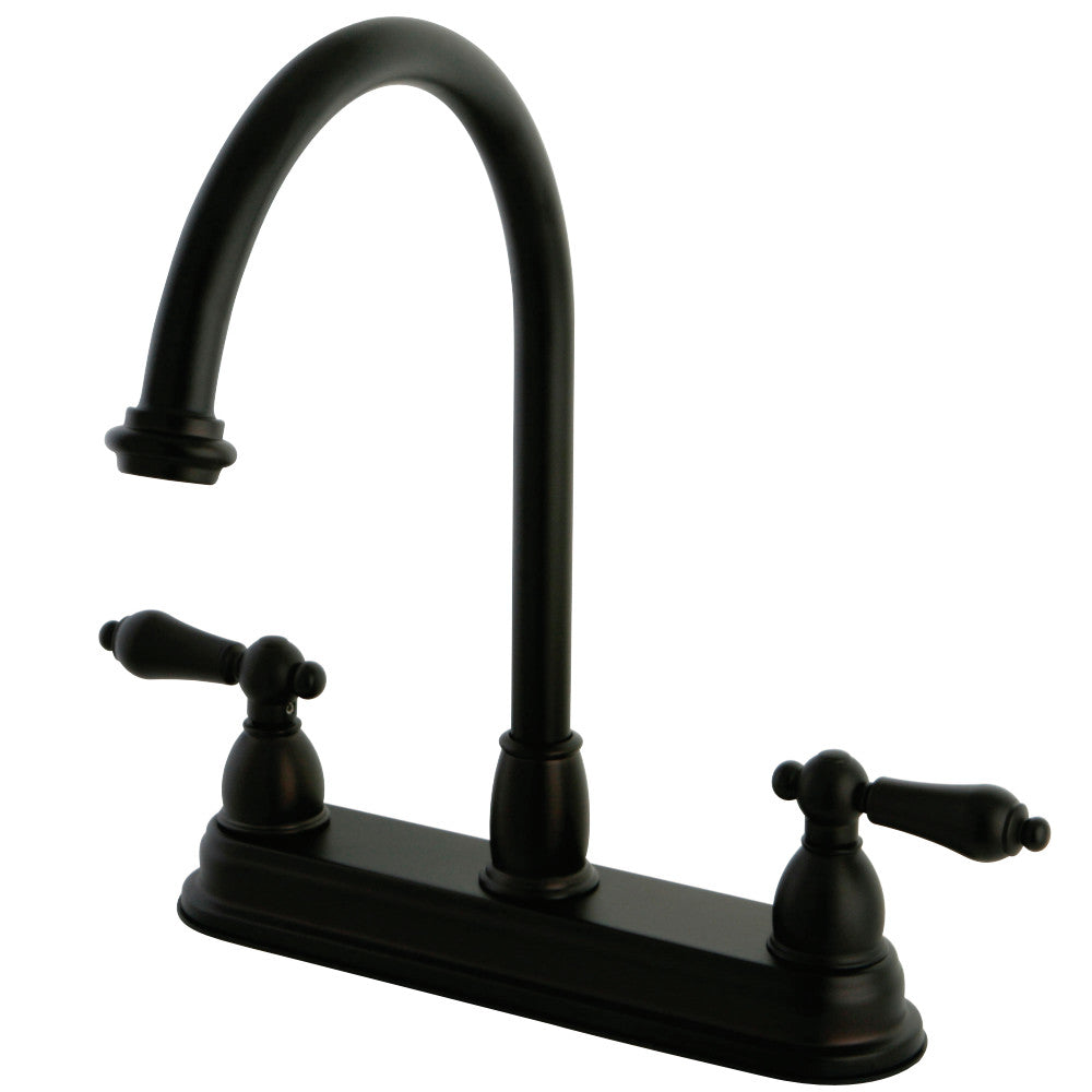 Kingston Brass KB3745AL Restoration Centerset Kitchen Faucet, Oil Rubbed Bronze - BNGBath