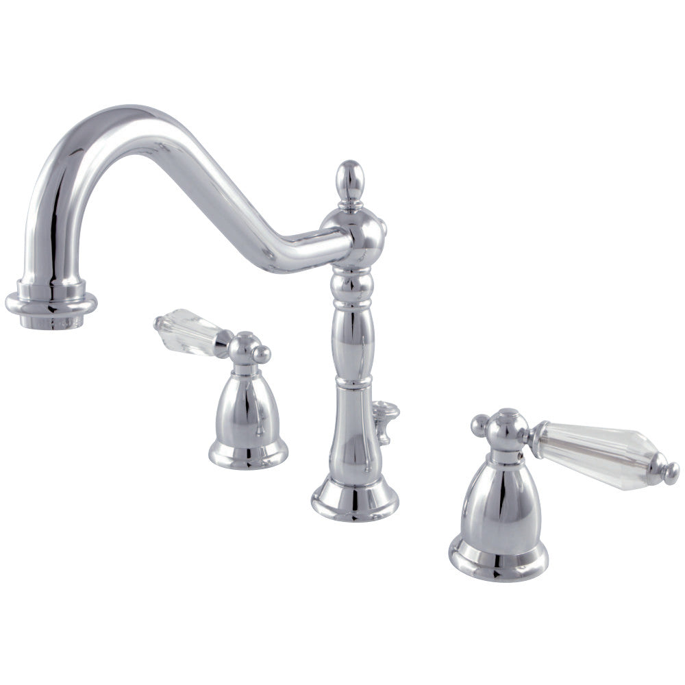 Kingston Brass KS1991WLL 8 in. Widespread Bathroom Faucet, Polished Chrome - BNGBath