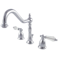 Thumbnail for Kingston Brass KS1991WLL 8 in. Widespread Bathroom Faucet, Polished Chrome - BNGBath