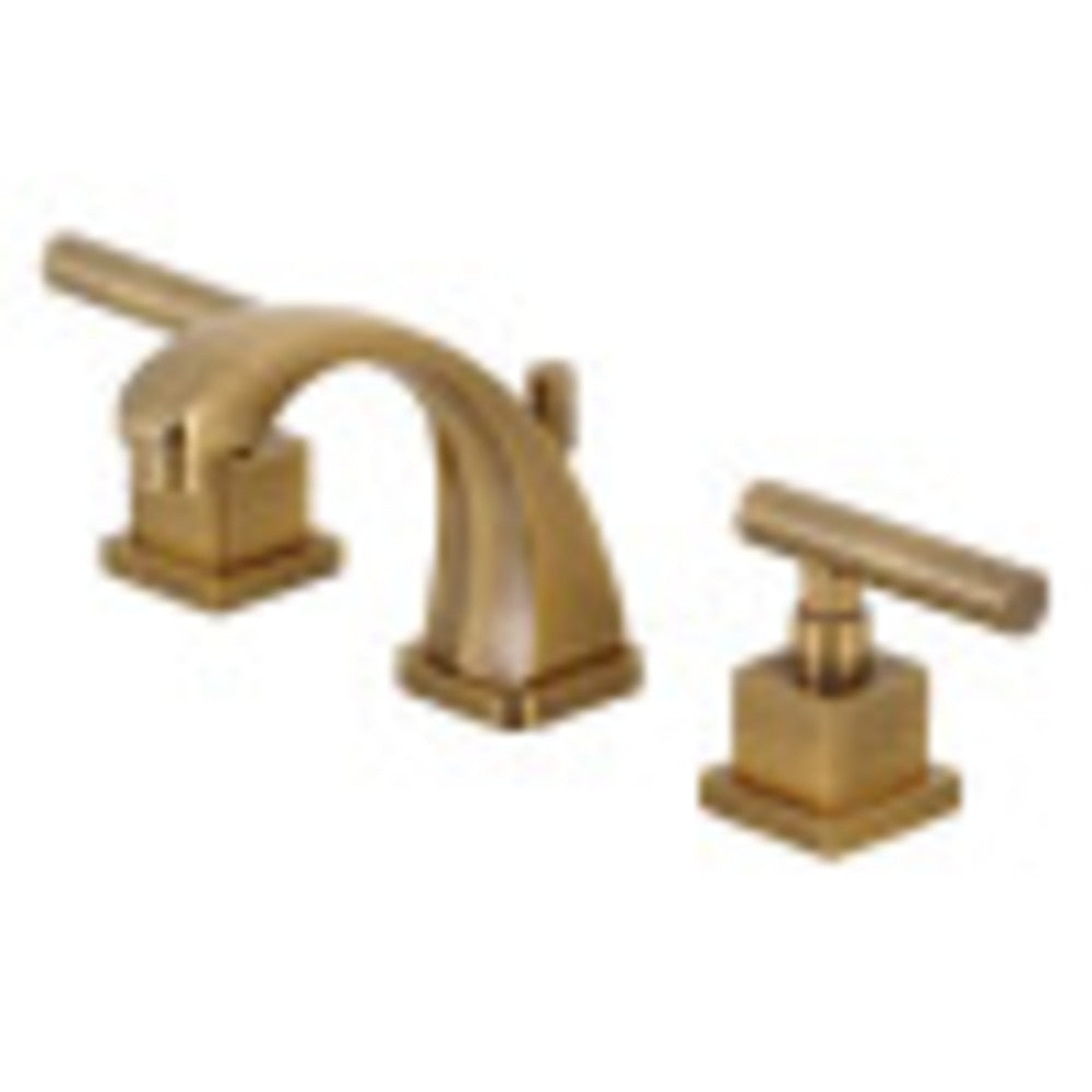 Kingston Brass KS4943CQL Claremont 8 in. Widespread Bathroom Faucet, Antique Brass - BNGBath