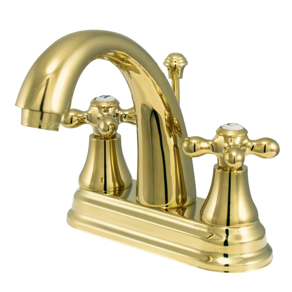 Kingston Brass KS7612AX 4 in. Centerset Bathroom Faucet, Polished Brass - BNGBath