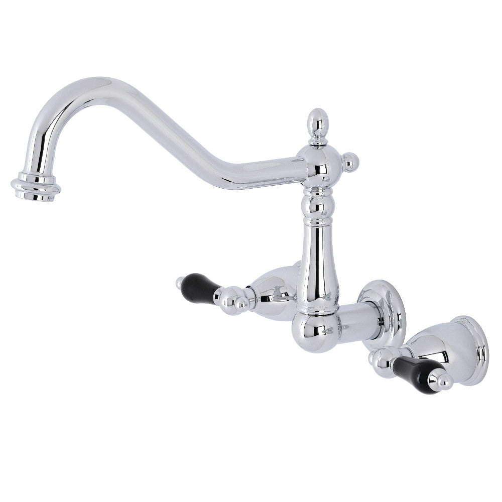 Kingston Brass KS1281PKL Duchess Wall Mount Kitchen Faucet, Polished Chrome - BNGBath