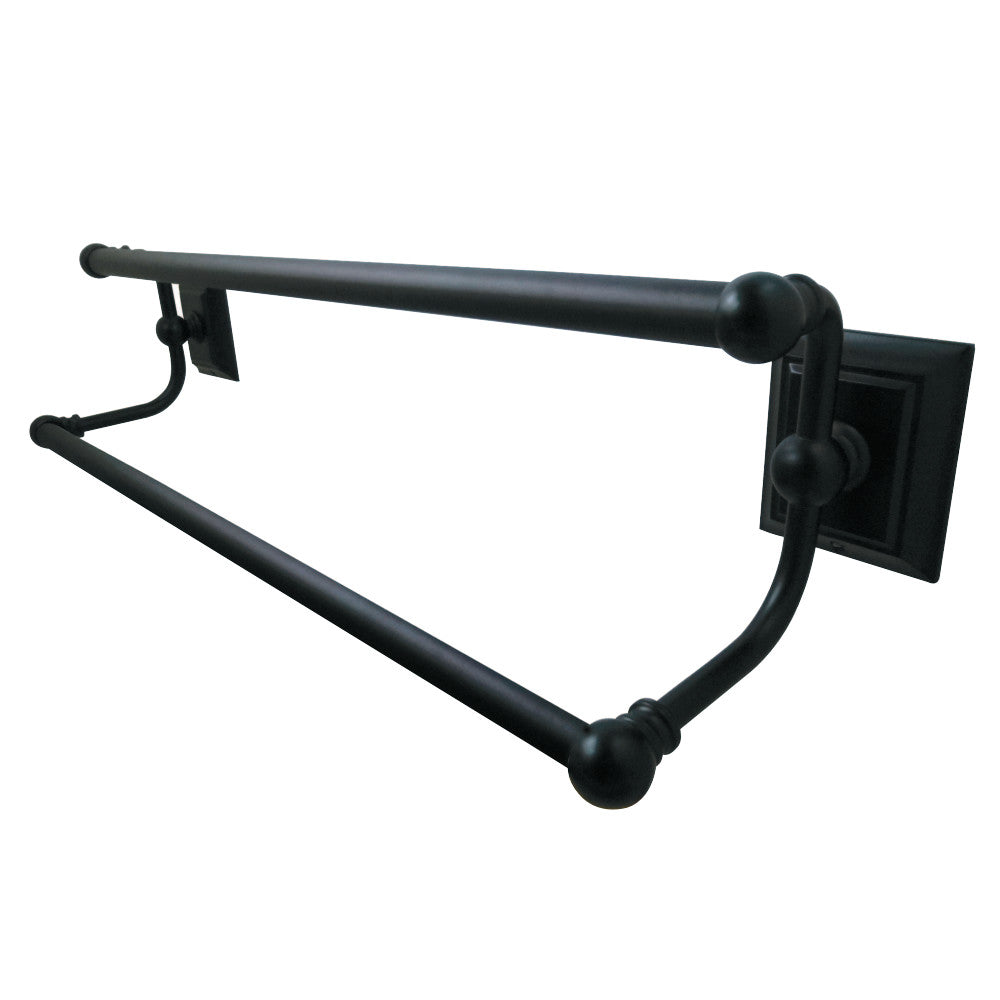 Kingston Brass BA6013ORB Millennium 24" Dual Towel Bar, Oil Rubbed Bronze - BNGBath