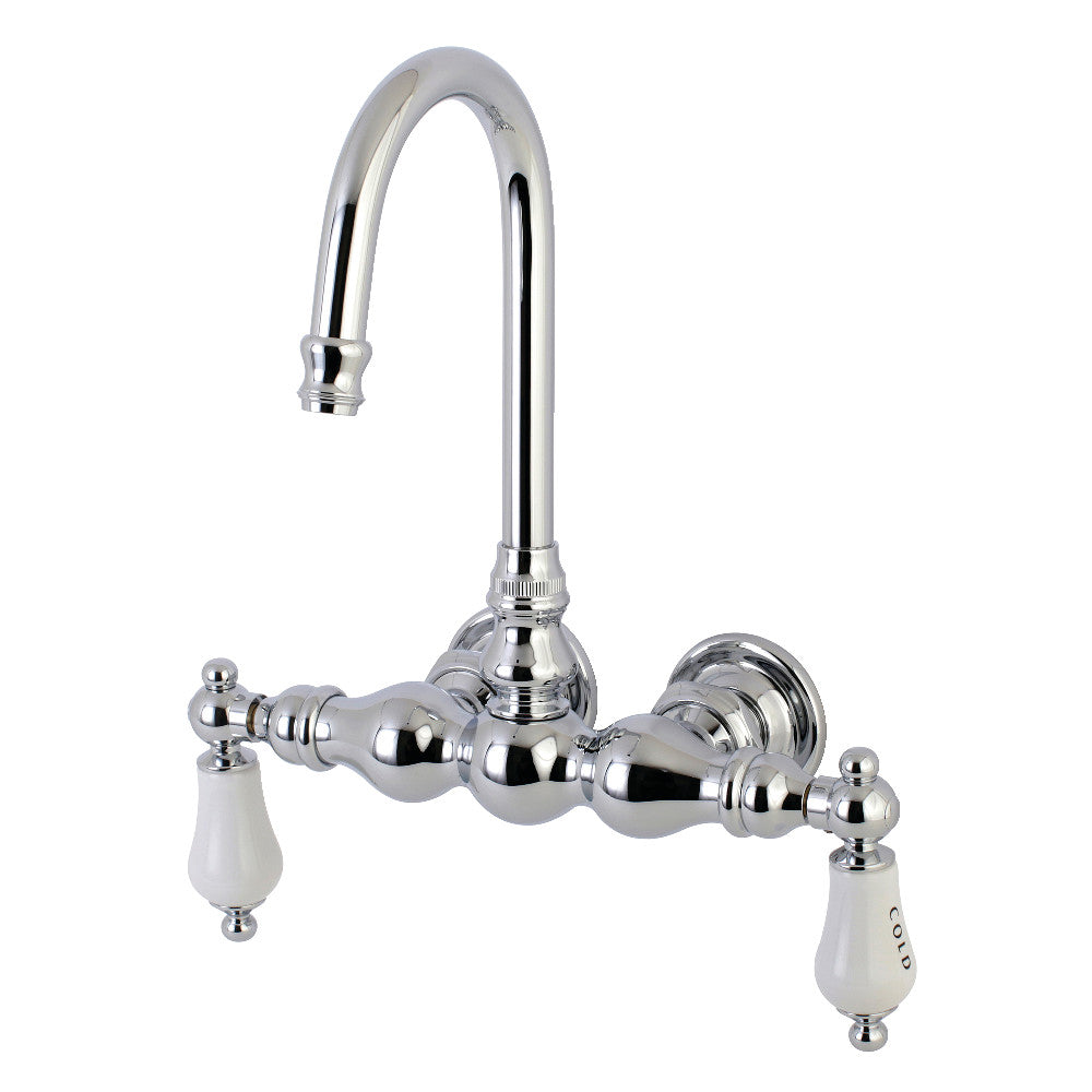 Aqua Vintage AE4T1 Vintage 3-3/8 Inch Wall Mount Tub Faucet, Polished Chrome - BNGBath