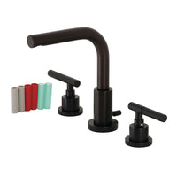 Thumbnail for Fauceture FSC8950CKL Kaiser Widespread Bathroom Faucet with Brass Pop-Up, Matte Black - BNGBath